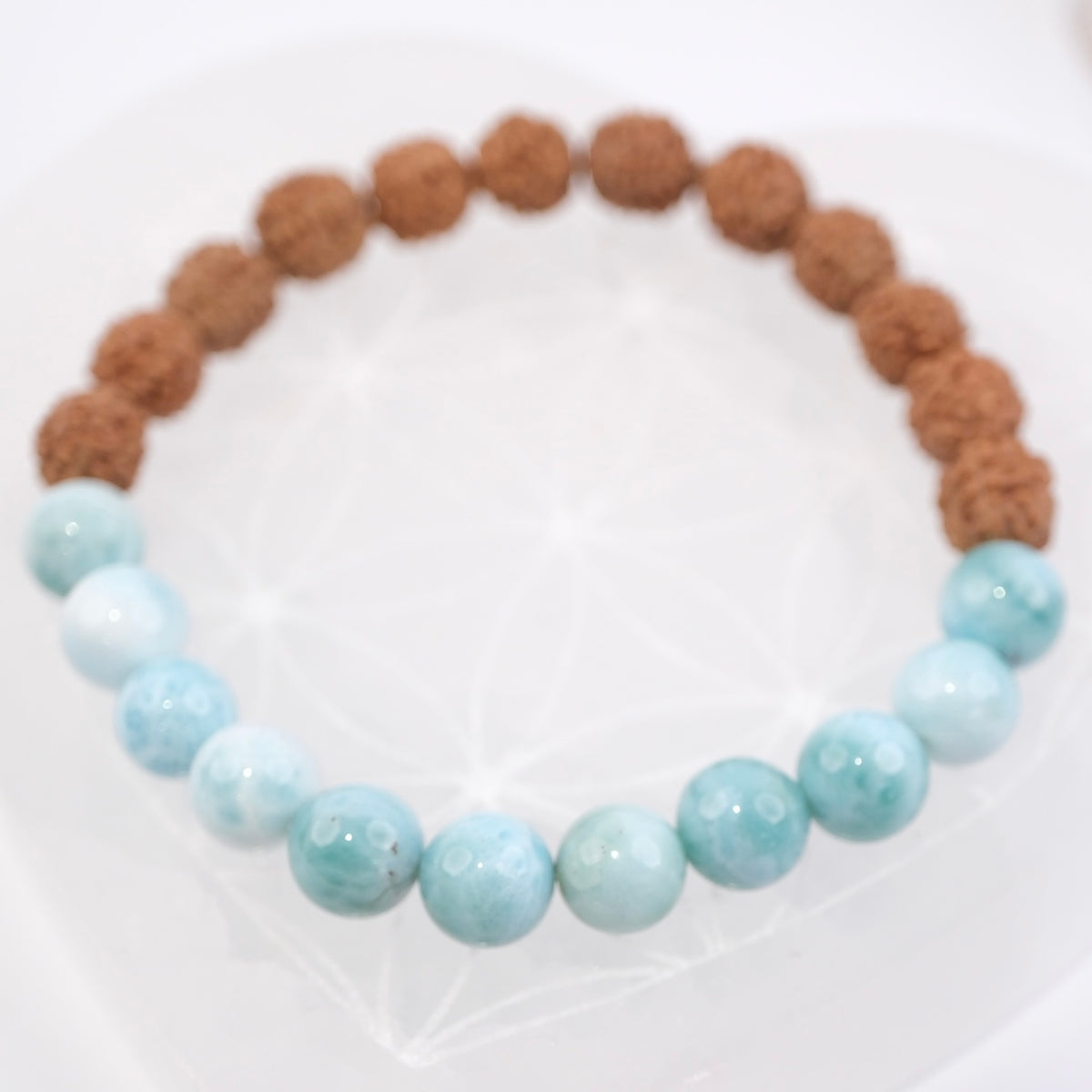 Himalayan Shiva LOKA | Larimar &amp; Rudraksha