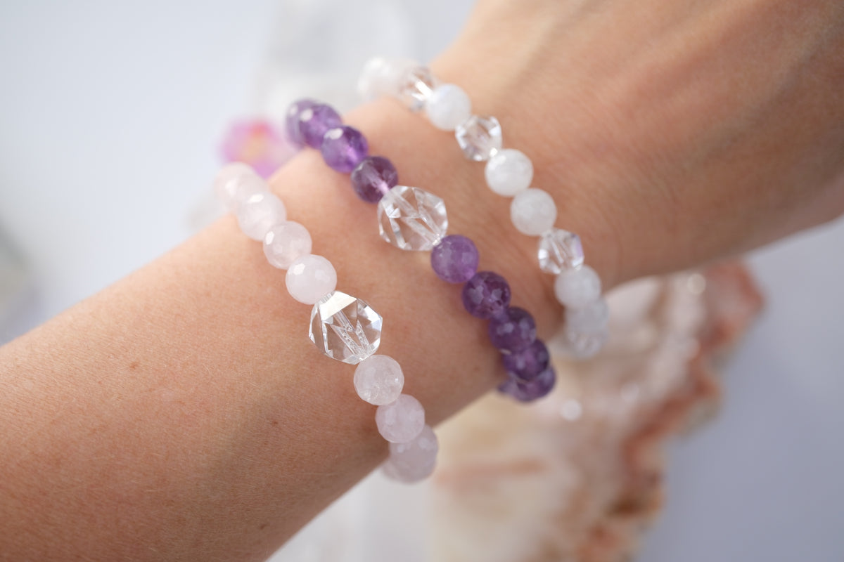 AURA of Spirituality | Faceted Amethyst, Herkimer