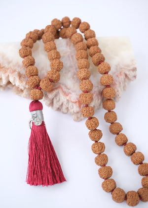 MAHA Pathri Chikna Rare Kantha Rudraksha Mala | 54 + Guru, 12.5mm of the finest Rudraksha