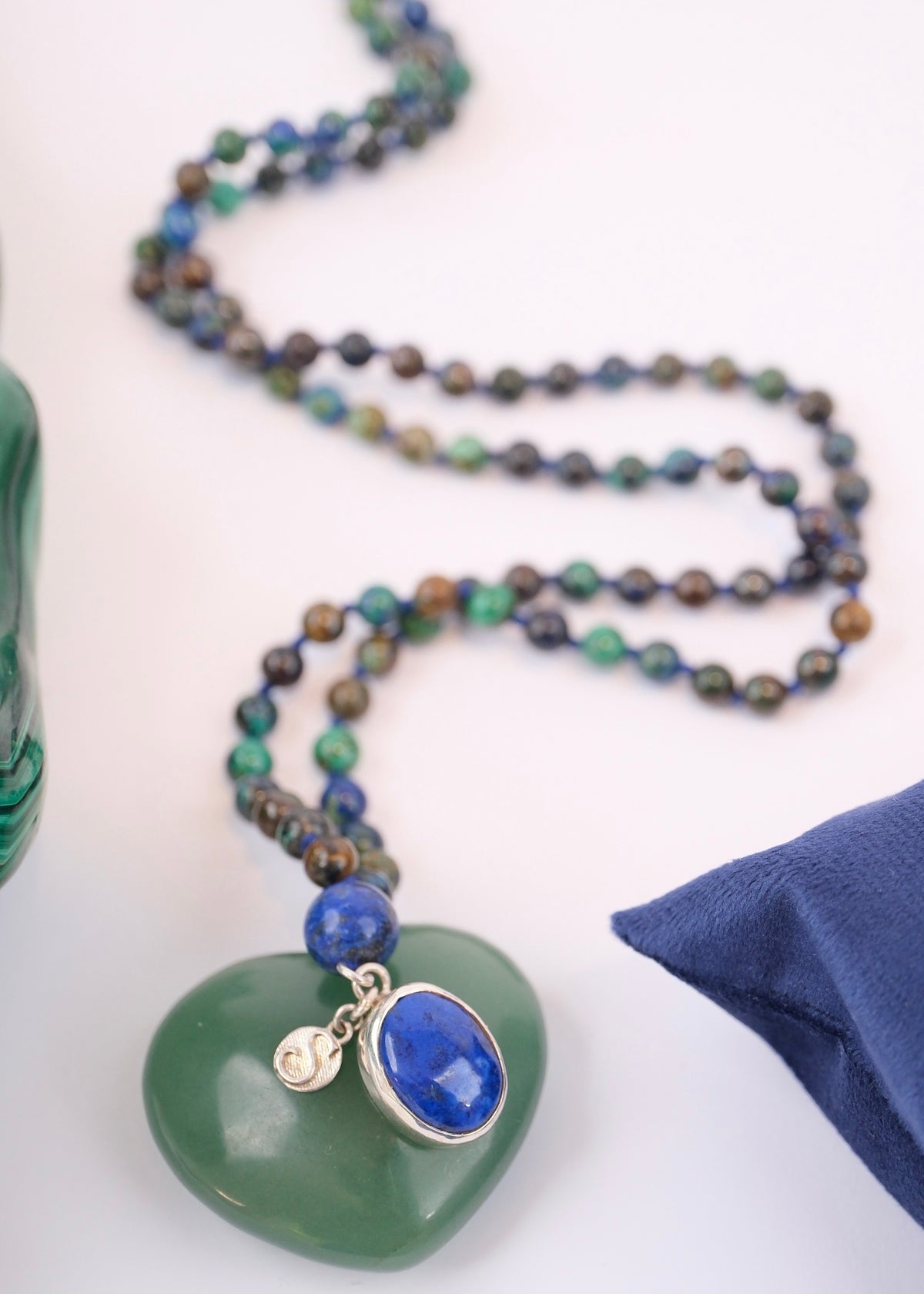 ROHANA Healing to Wholeness | Chrysocolla, Lapis Lazuli Mala