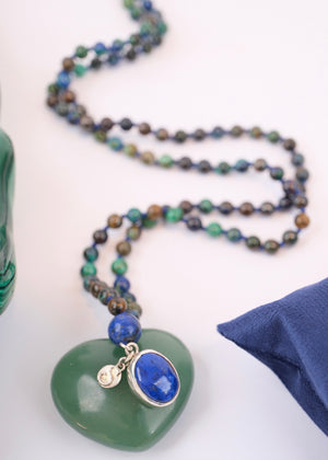 ROHANA Healing to Wholeness | Chrysocolla, Lapis Lazuli Mala