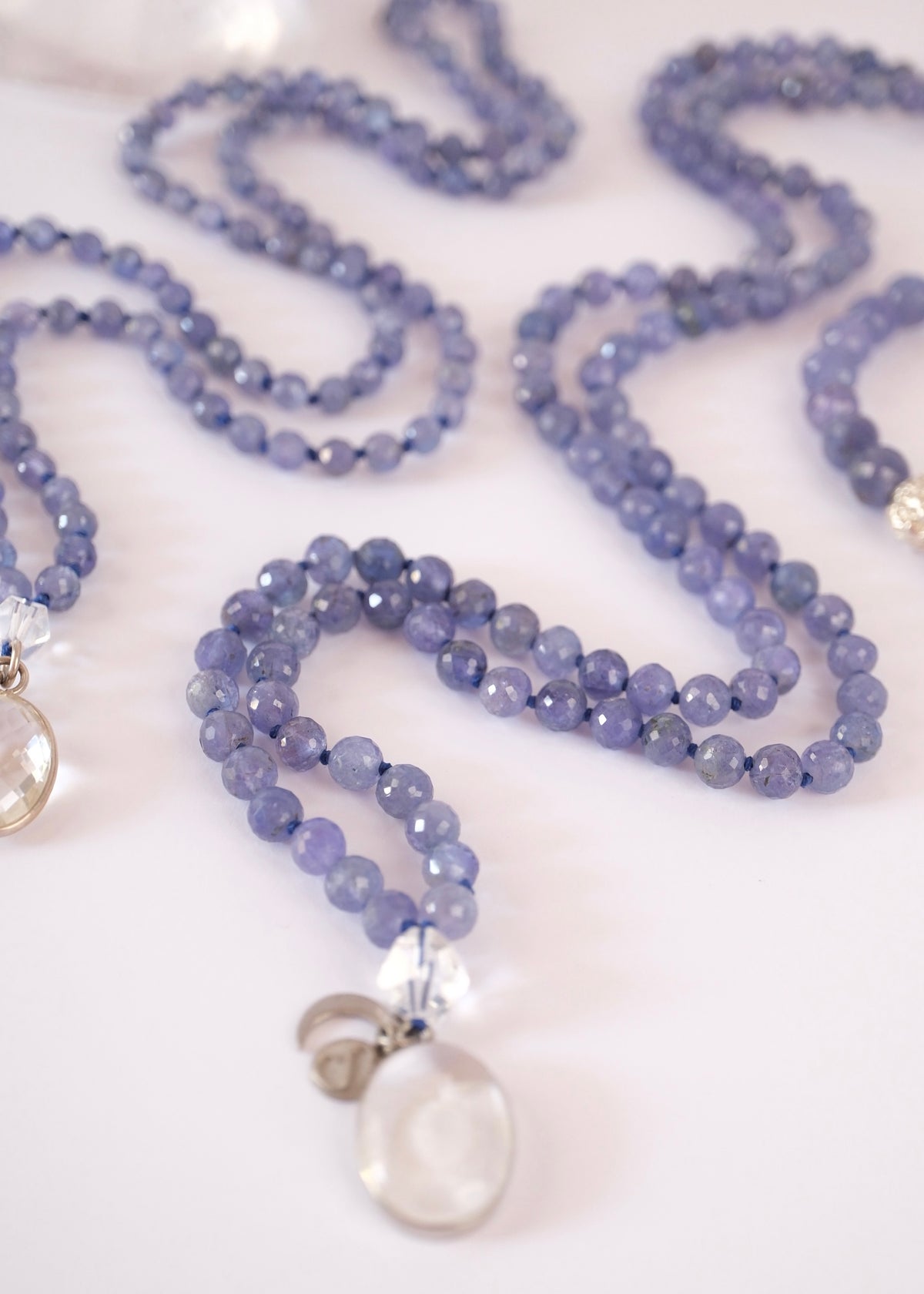 KASHI Awakened Mala | Tanzanite & Himalayan Quartz | Shiva Consciousness