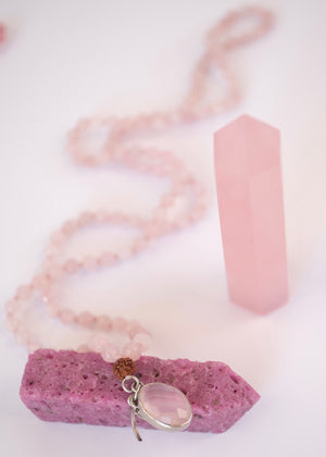 ANURAGA Deep & Abiding LOVE | Rose Quartz Mala