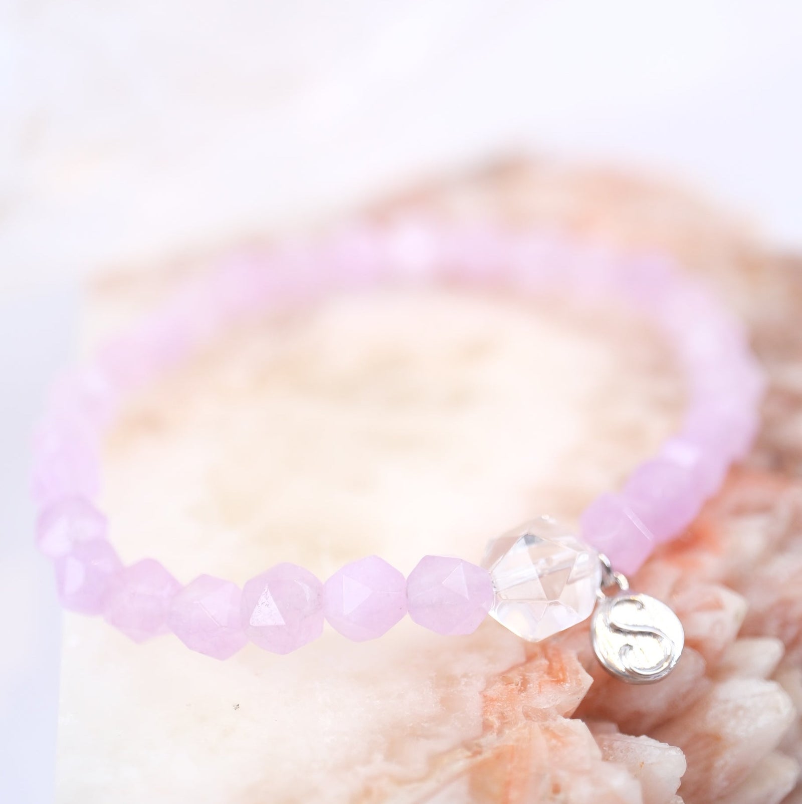 ETHEREAL Violet Flame | Amethyst Herkimer Bracelet