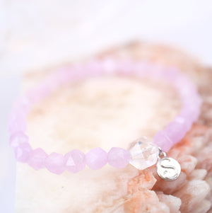 ETHEREAL Violet Flame | Amethyst Herkimer Bracelet