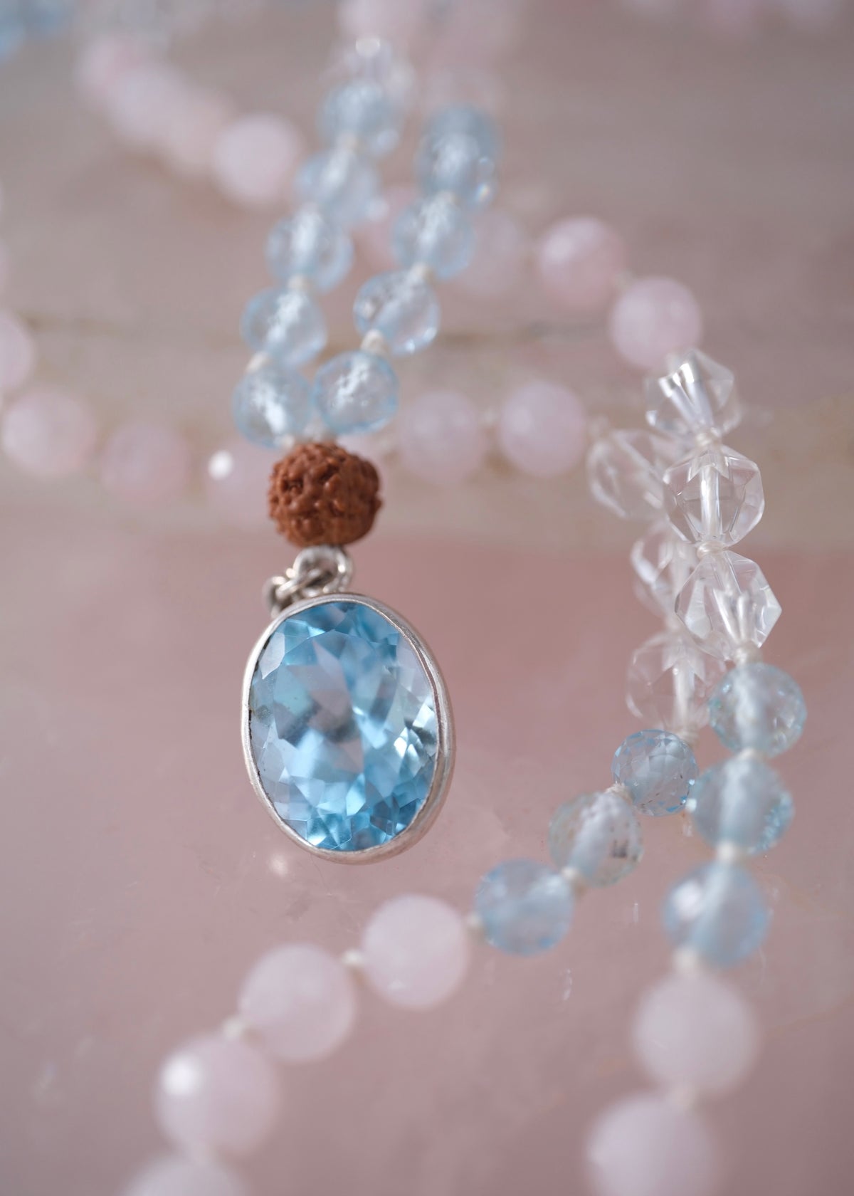 TRUE LOVE Mala | Topaz, Rose Quartz