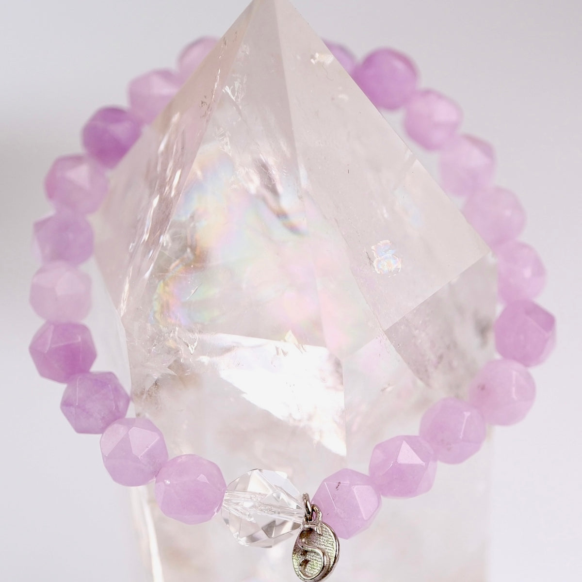 ETHEREAL Violet Flame | Amethyst Herkimer Bracelet