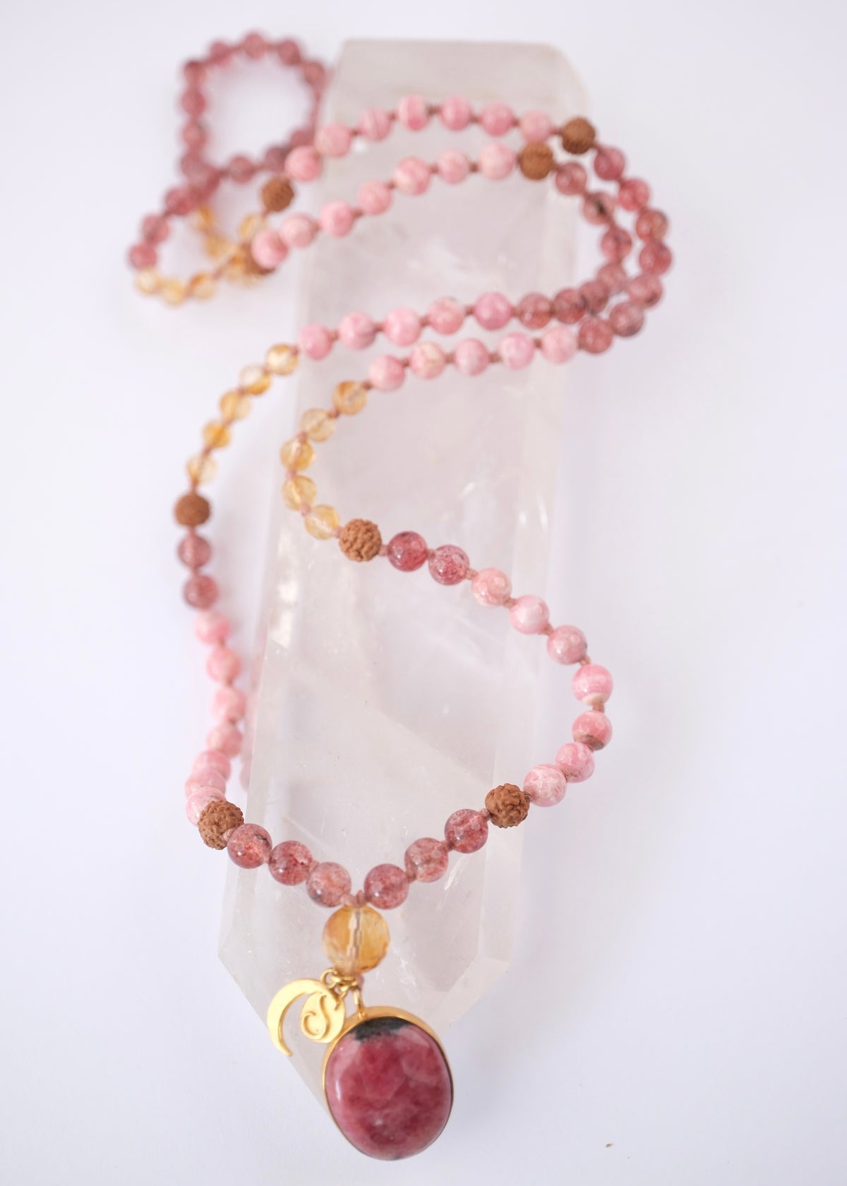 HEALING THE HEART | THROUGH LOVE | Rhodonite, Rhodochrosite, Strawberry Quartz, Citrine