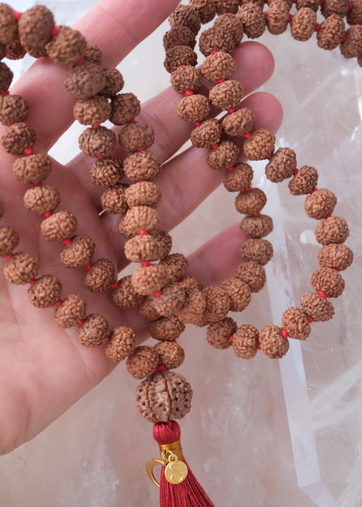 Abundance Temple LAKSHMI Mala | all 7 Mukhi Rudraksha from Indonesia &amp; Nepal