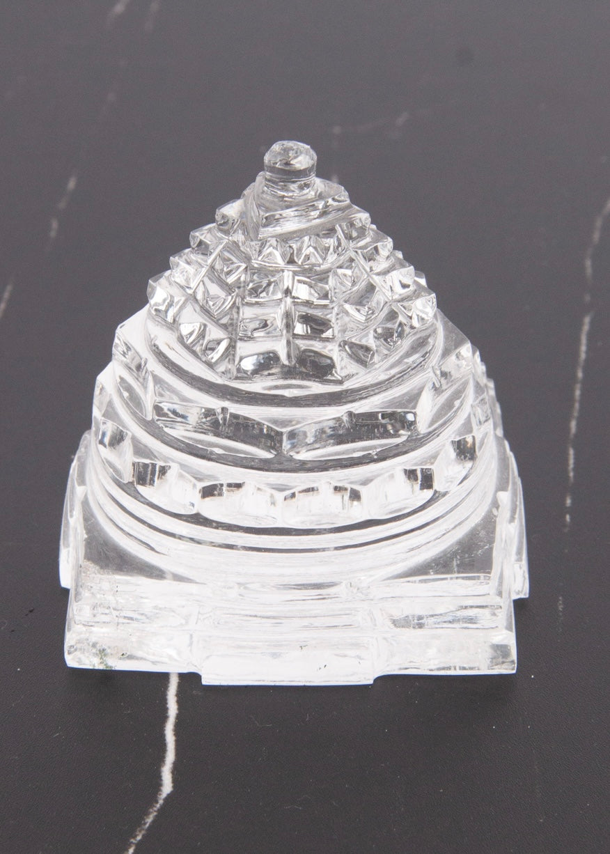 SRI YANTRA | Magnificent Himalayan Clear Quartz. Hand Carved