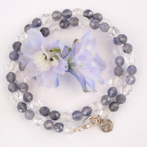 SHAMAN'S Light wrap bracelet | Iolite, Herkimer, Sterling Silver