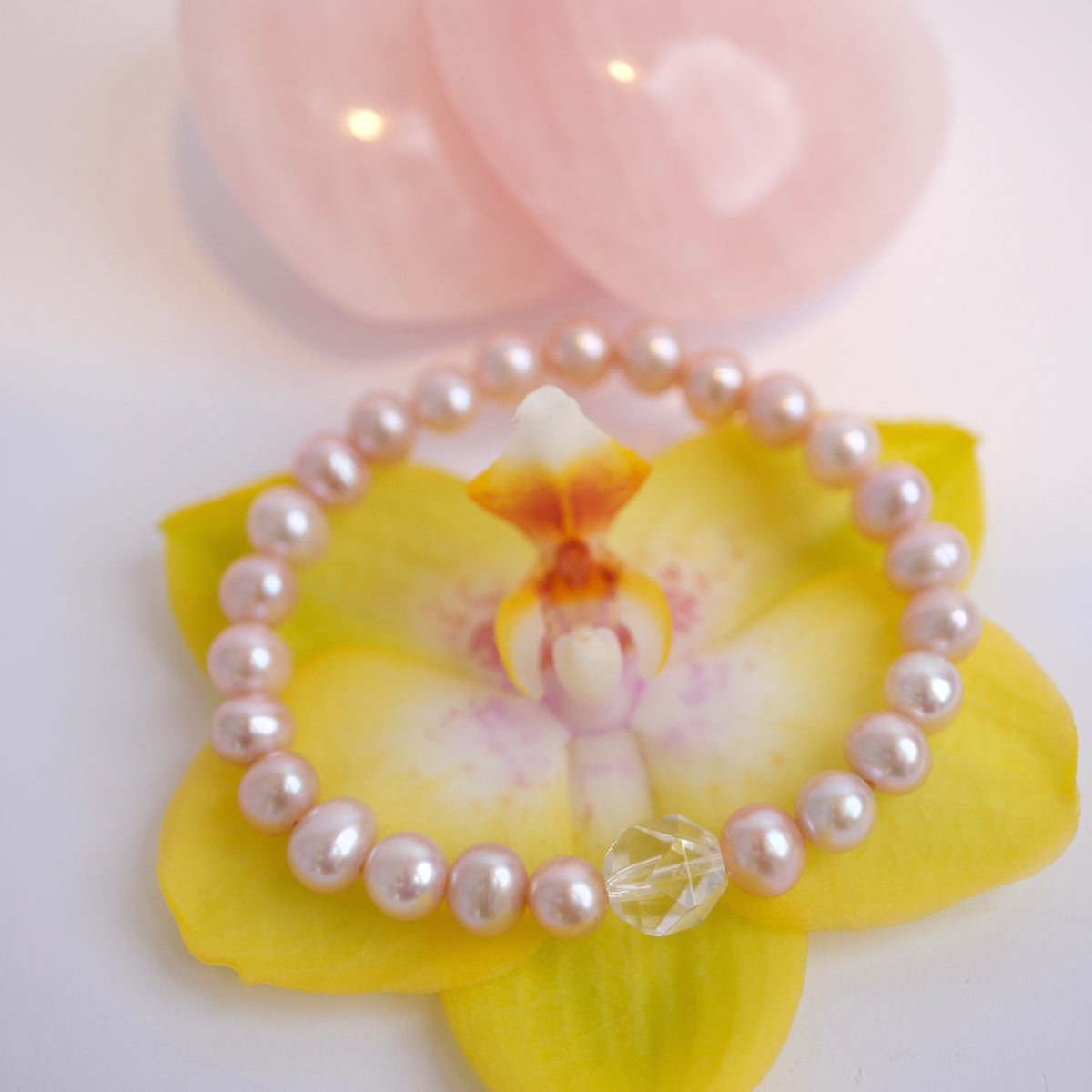 Gift of Divine Grace | Pink Akoya Pearl Bracelet