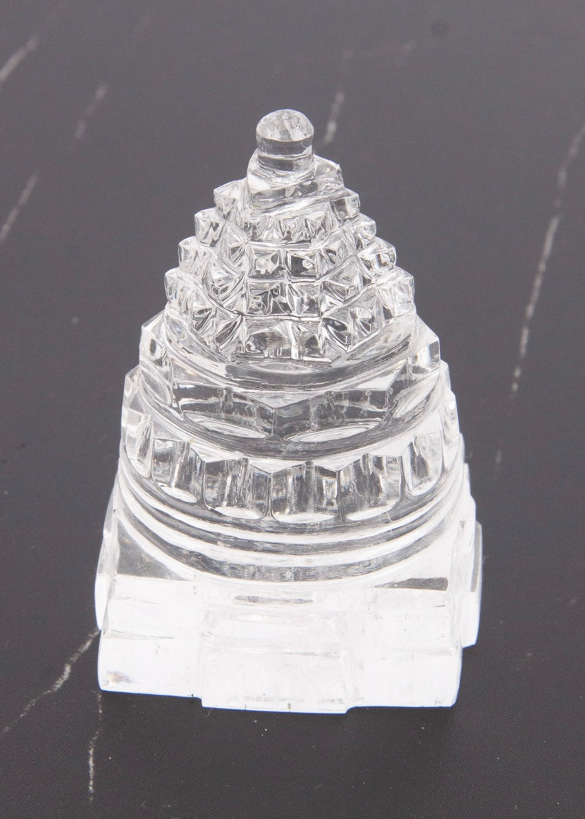 SRI YANTRA | Magnificent Himalayan Clear Quartz. Hand Carved