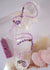  Lavender Amethyst Herkimer Quartz Mala