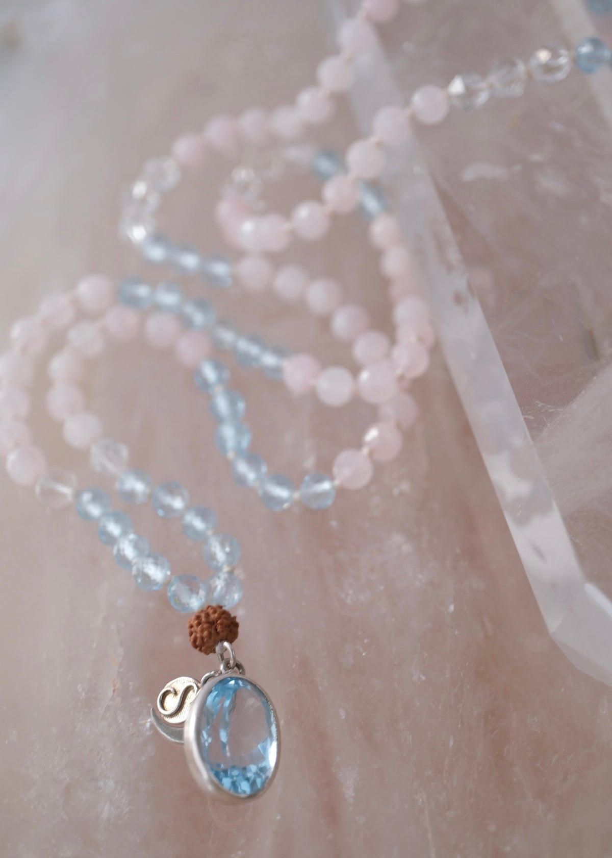 TRUE LOVE Mala | Topaz, Rose Quartz