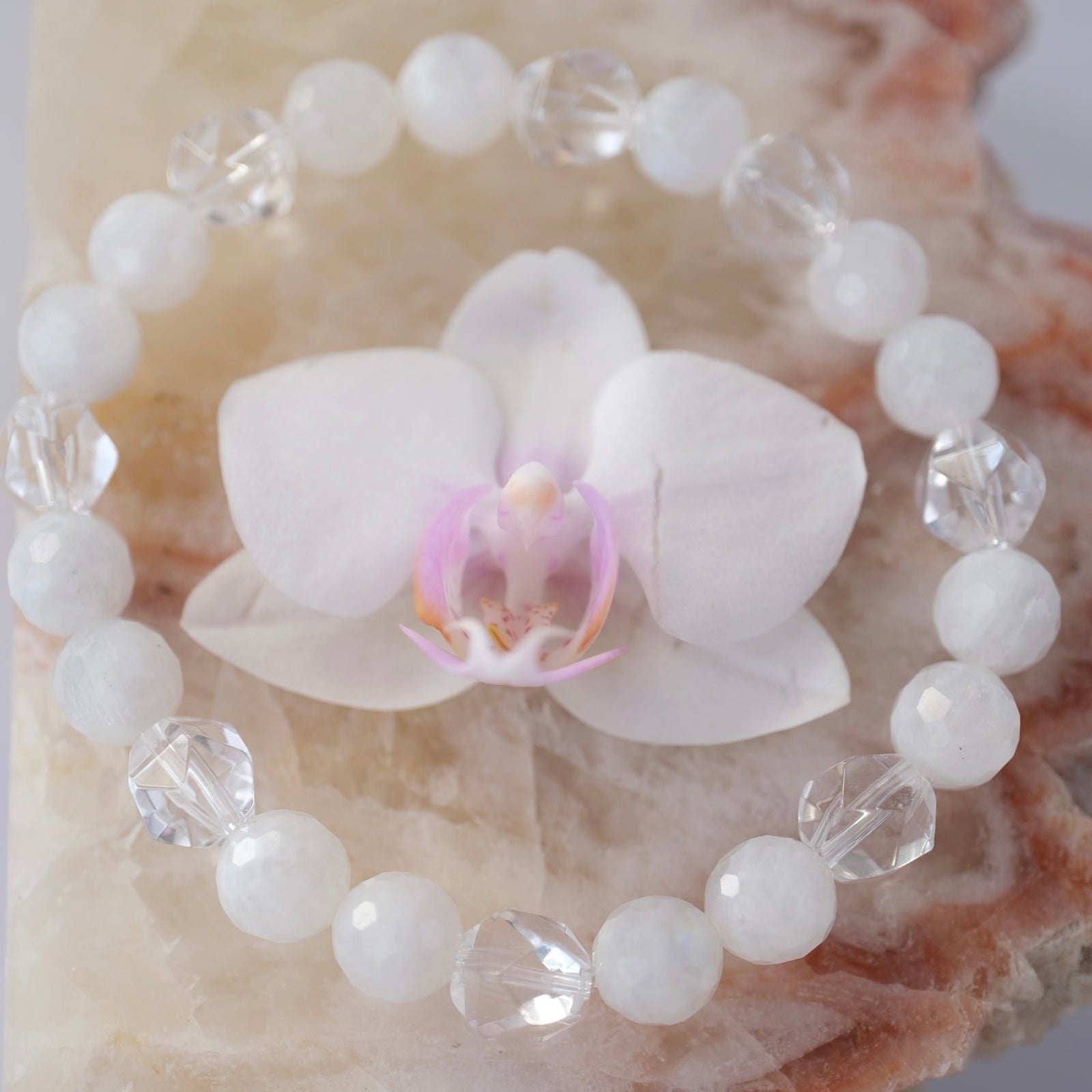 PURNIMA Moon | Faceted Moonstone