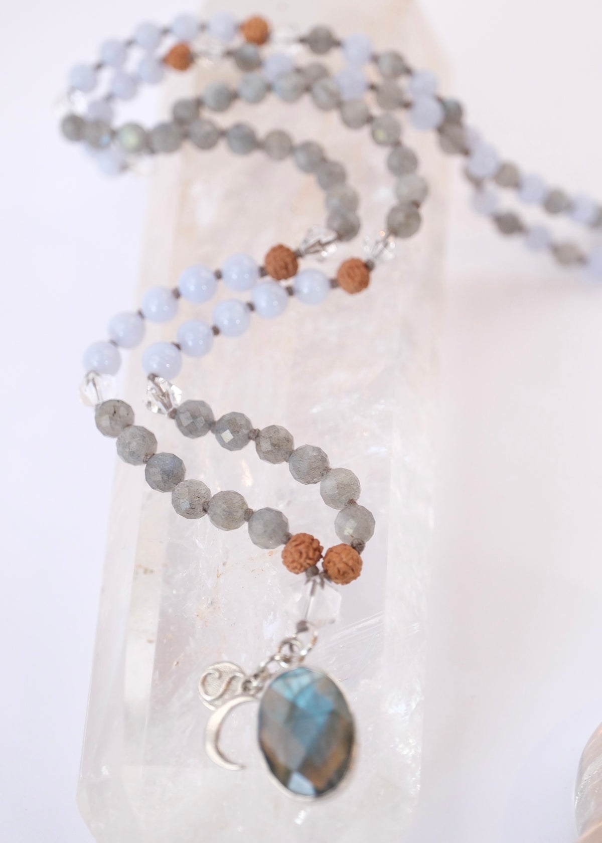 SOUL EXPRESSION Mala | Labradorite, Blue Lace Agate