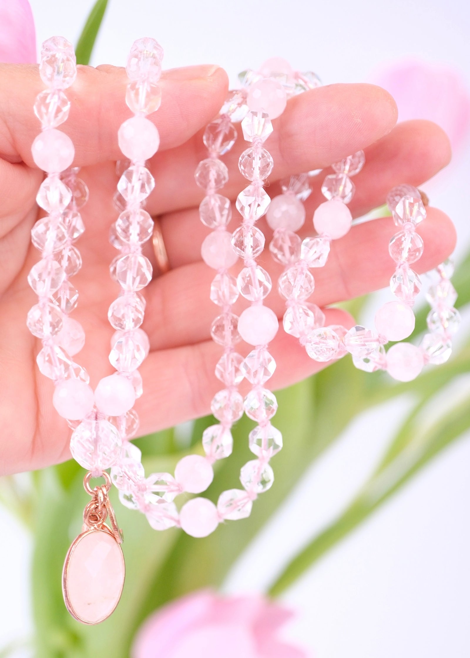AHAM PREMA Pure Love in heart & soul | Rose Quartz, Herkimer Diamonds, Himalayan Quartz