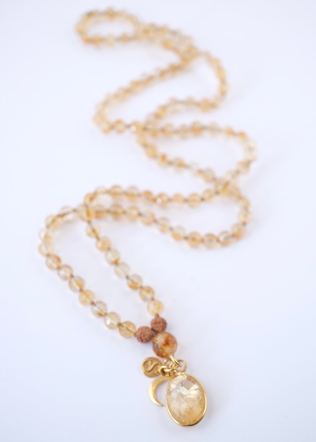 JUPITER Mala | Faceted Citrine | Crown Chakra