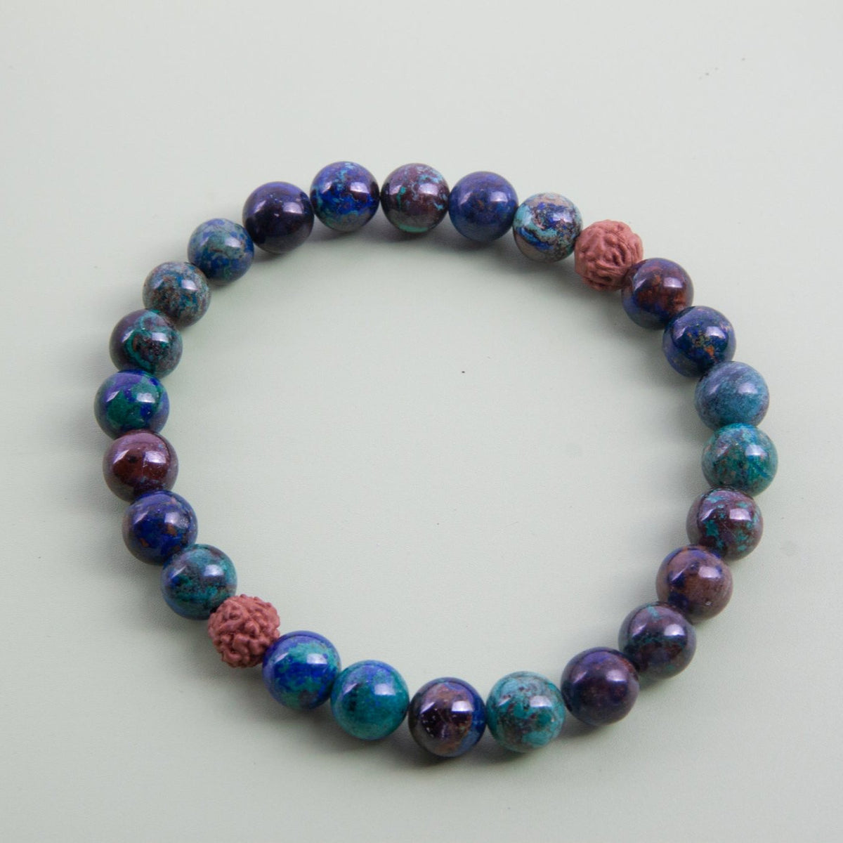 VITALITY Mens Healing Chrysocolla Bracelet