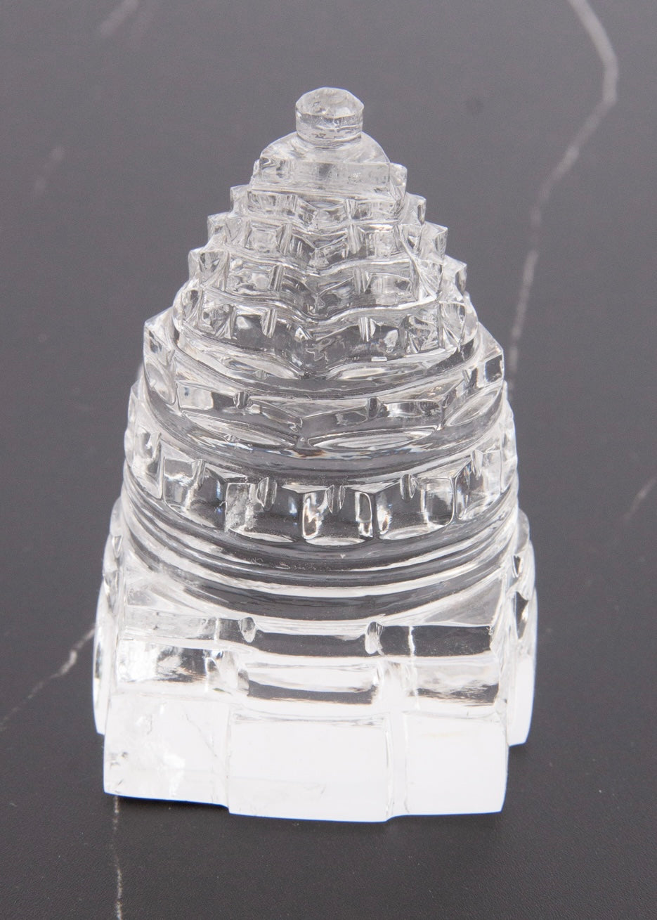 SRI YANTRA | Magnificent Himalayan Clear Quartz. Hand Carved