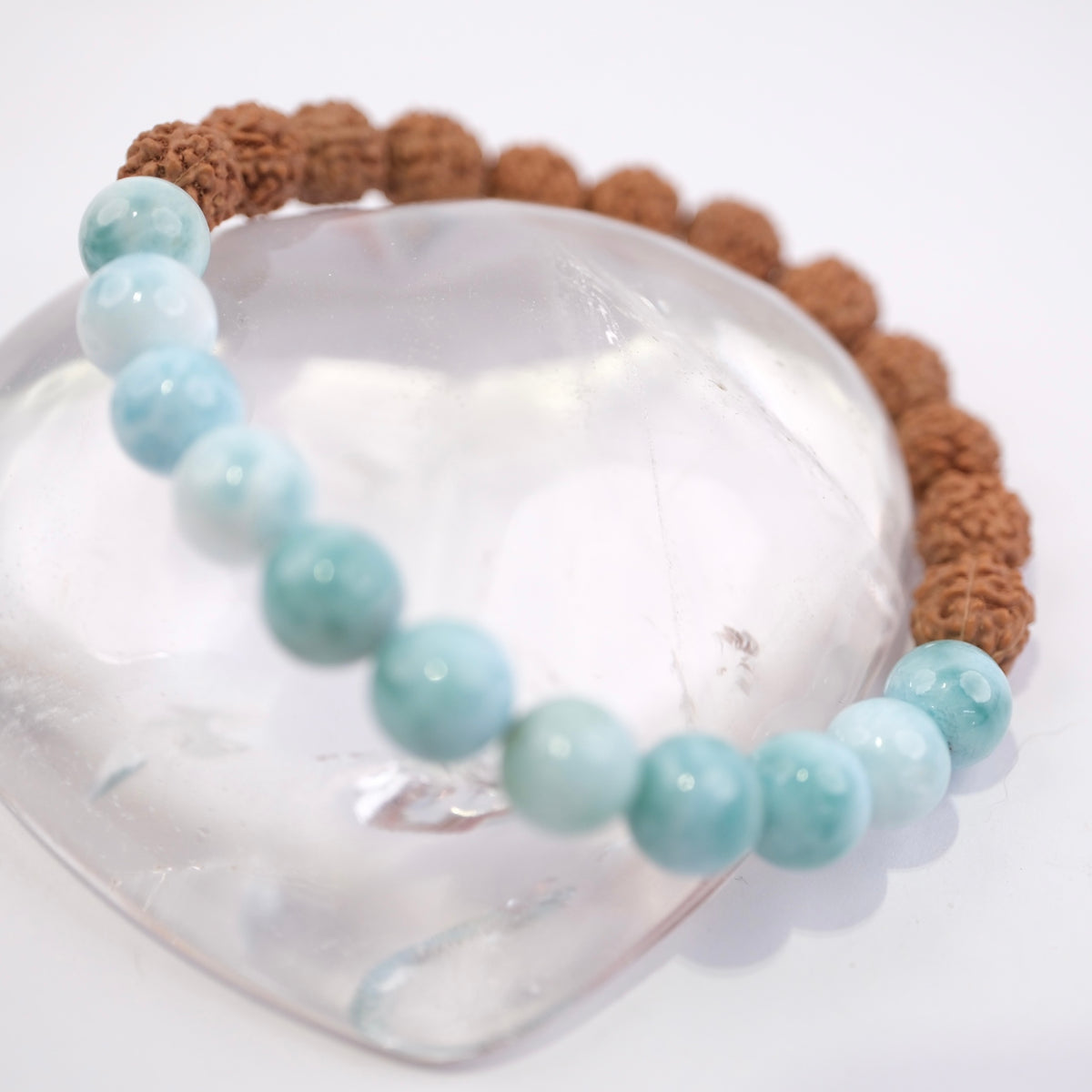 Himalayan Shiva LOKA | Larimar &amp; Rudraksha