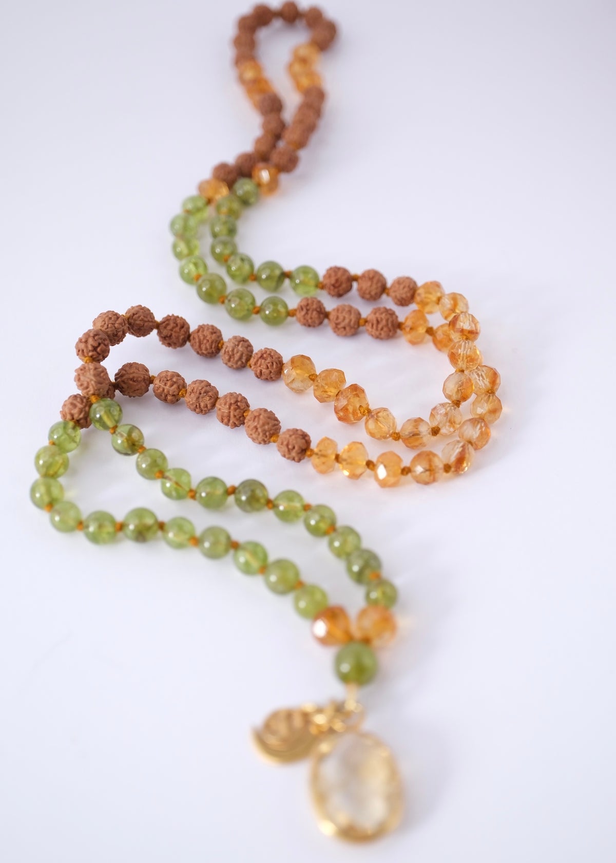 CELESTIAL ABUNDANCE Through Love | Peridot, Citrine, Rudraksha