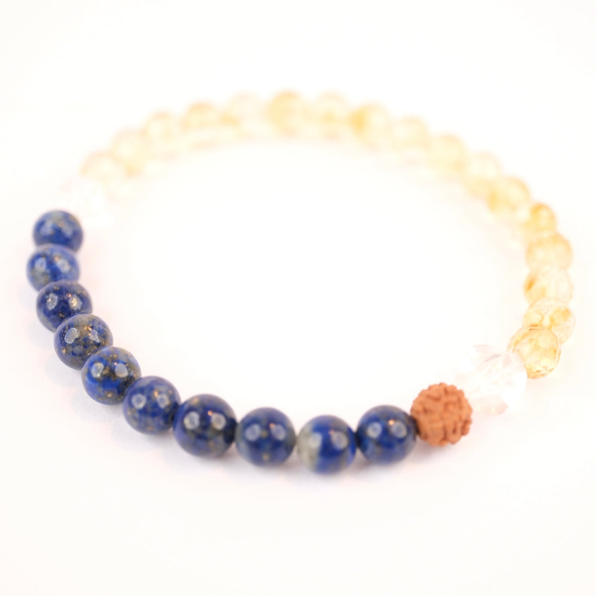 NILKANTH MAHADEV | Citrine, Lapis Lazuli bracelet