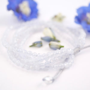 NANDINI Bracelet | faceted Aquamarine stack