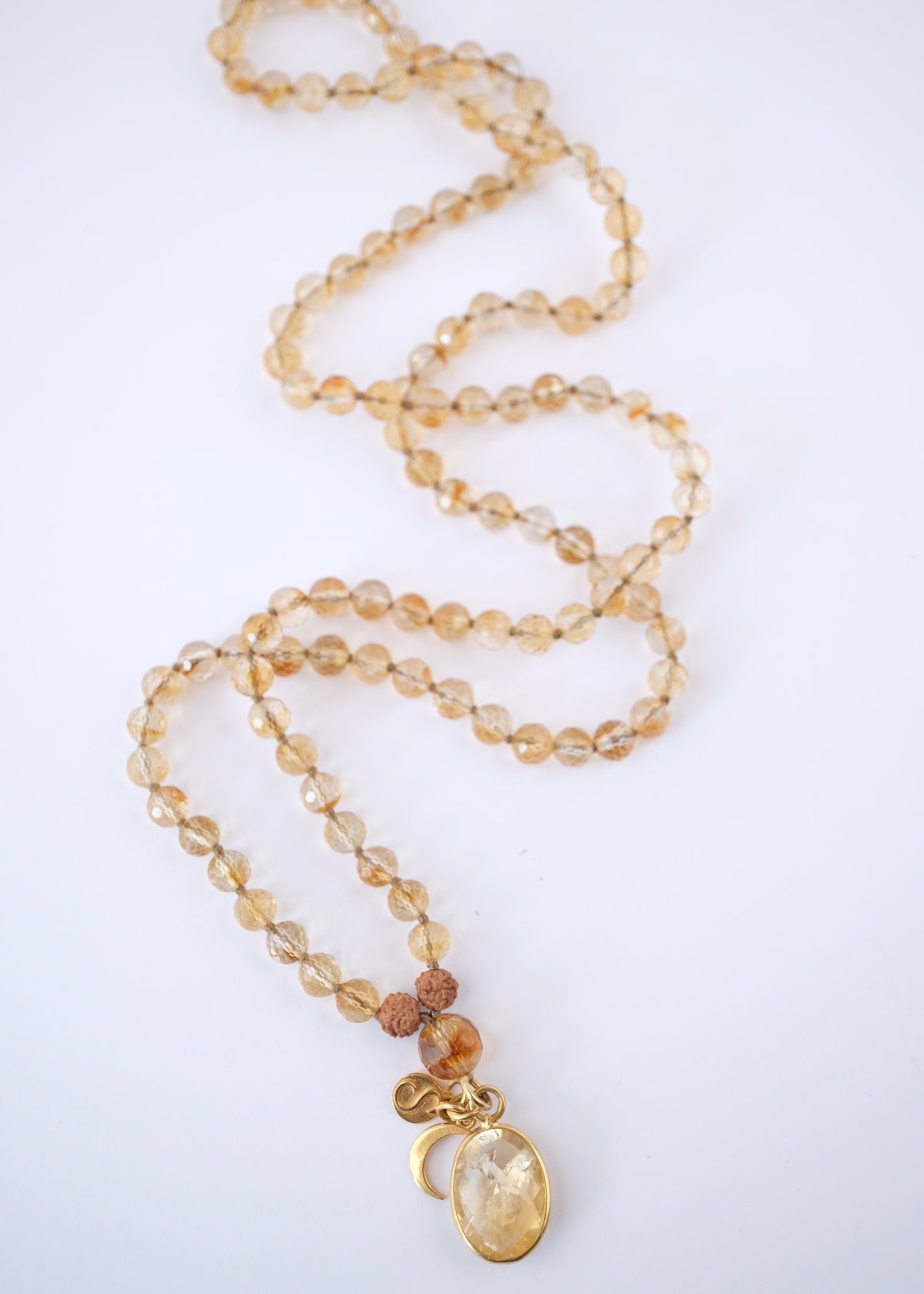 JUPITER Mala | Faceted Citrine | Crown Chakra