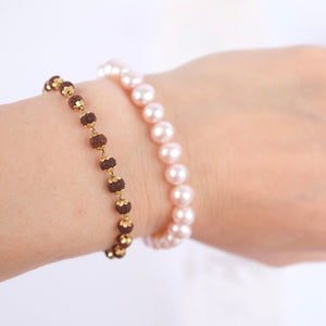 GRACE | Natural Pink Akoya Pearl Bracelet