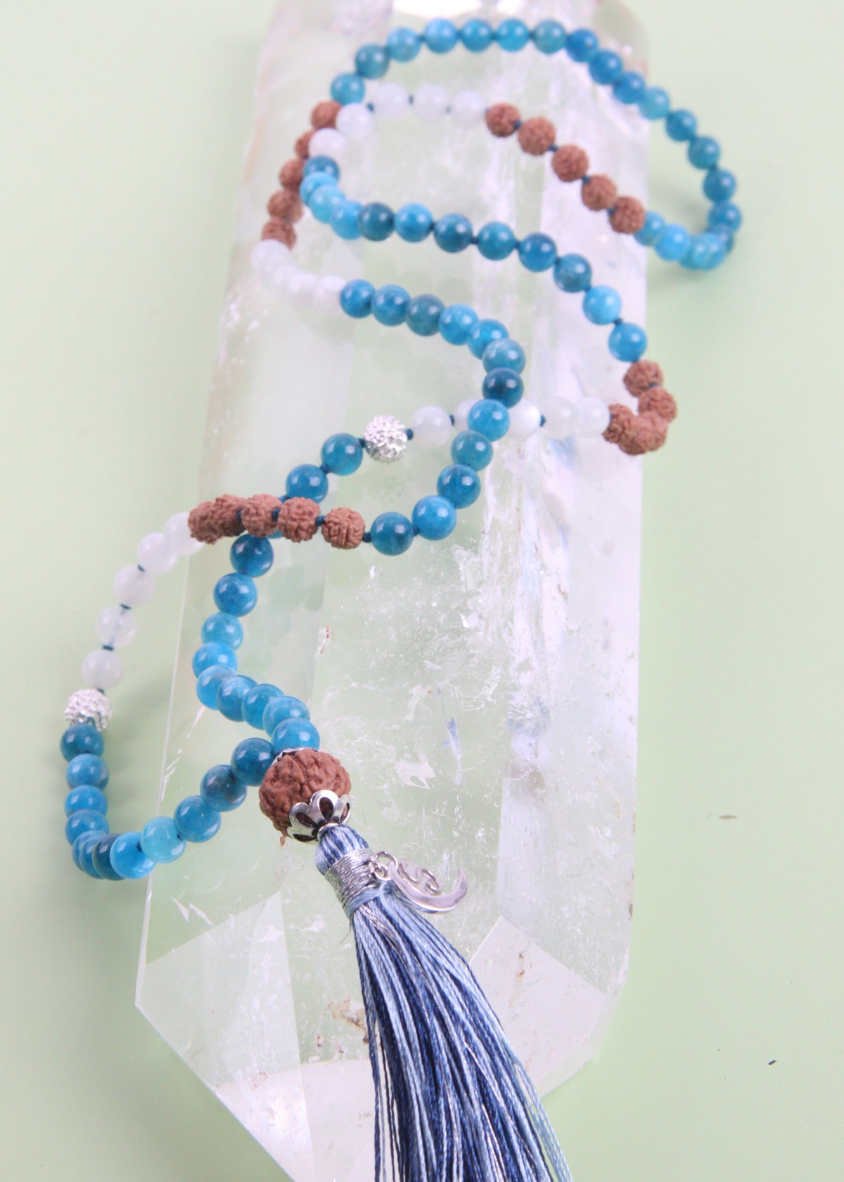 VIJAYA Glorious Victory | Apatite, Moonstone, Silver