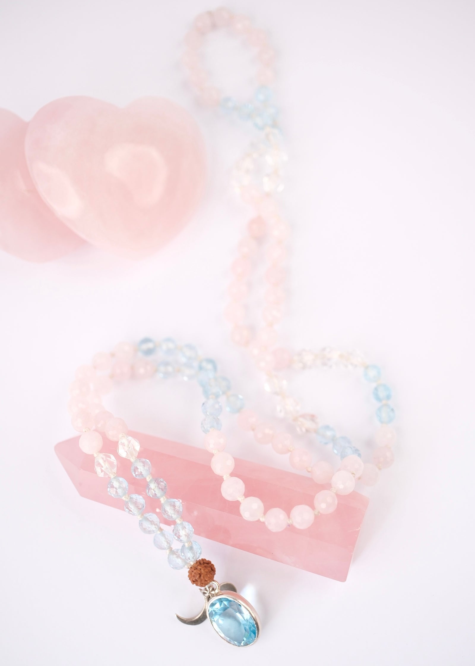 TRUE LOVE Mala | Topaz, Rose Quartz