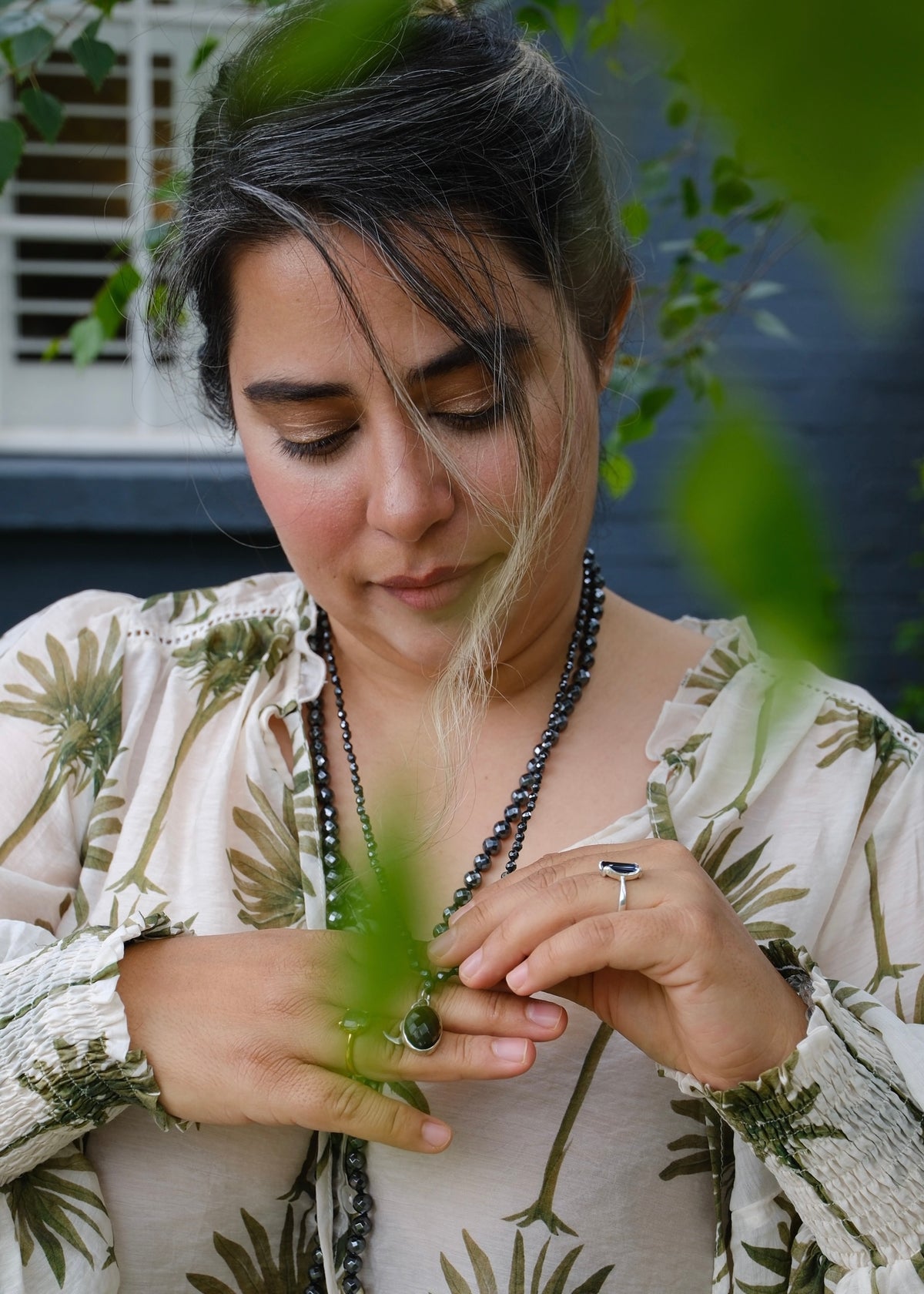 BHISHMA JI Great Knowledge Mala | Hematite & Smoky Quartz