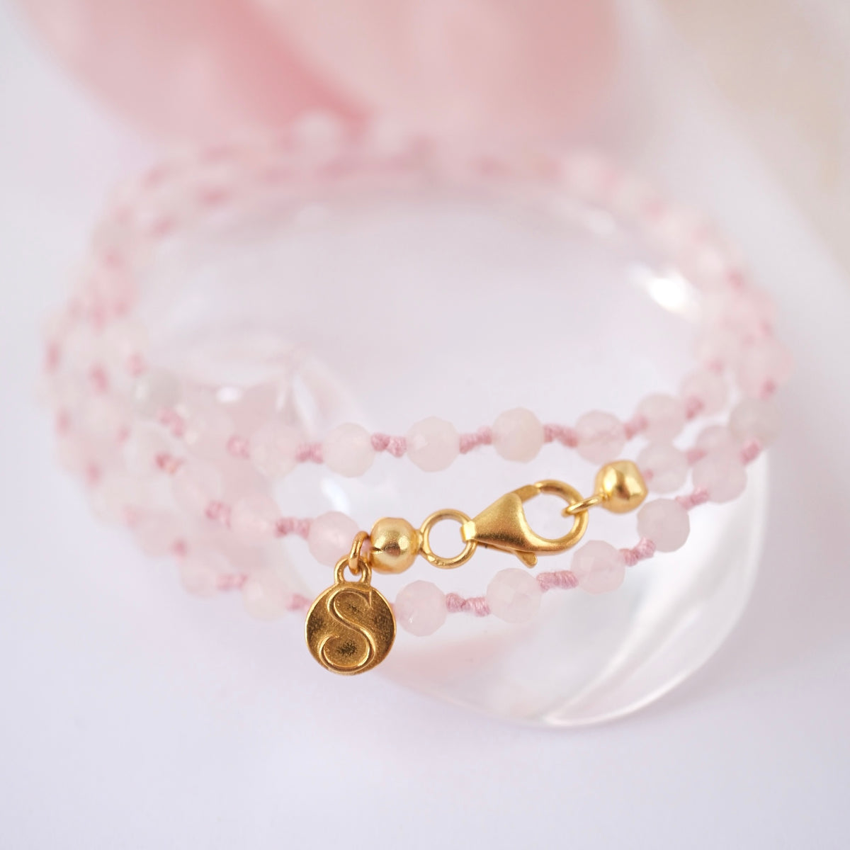 ANURAGA LOVE bracelet | Rose Quartz wrap