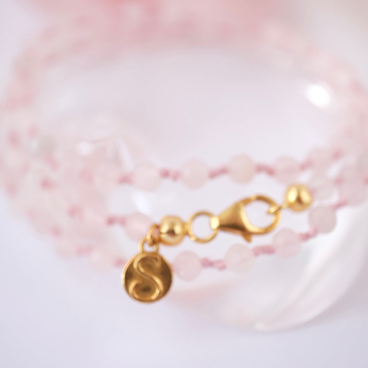 ANURAGA LOVE bracelet | Rose Quartz wrap