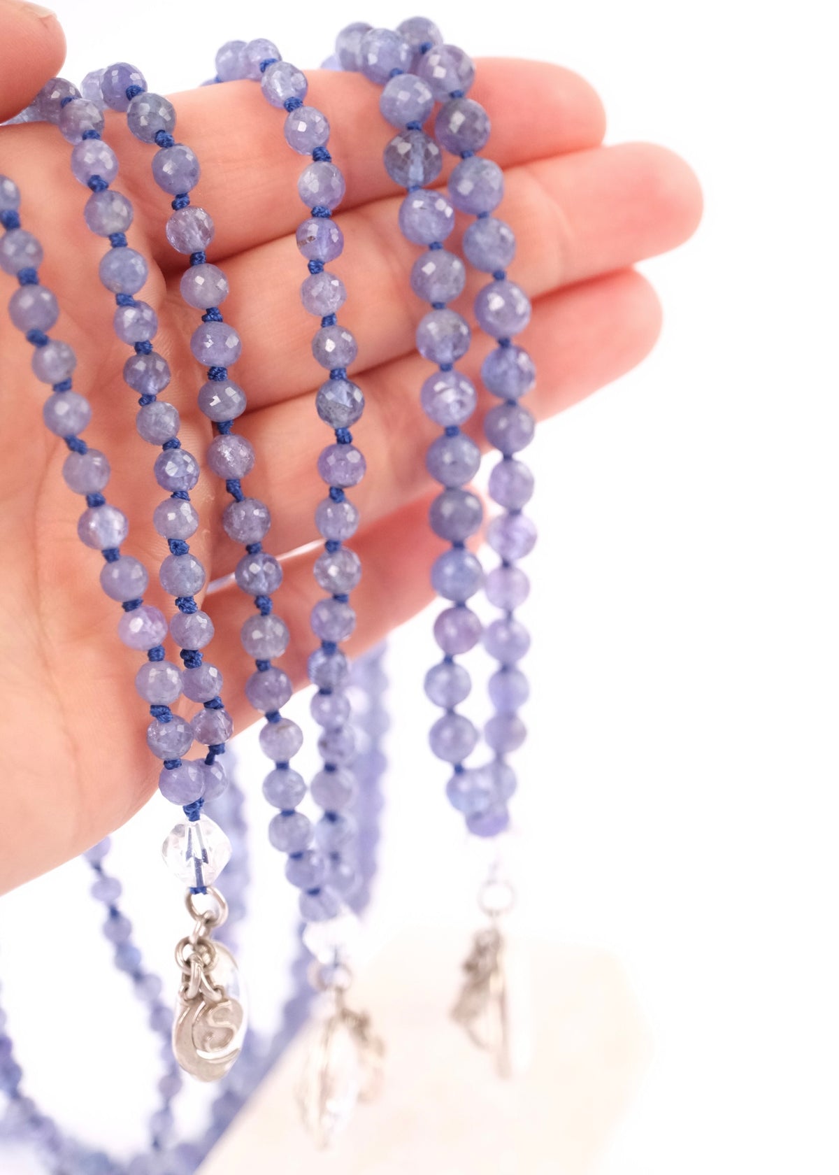 KASHI Awakened Mala | Tanzanite &amp; Himalayan Quartz | Shiva Consciousness