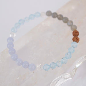 VISHUDDHI Expression Bracelet | Topaz, Blue Lace, Labradorite