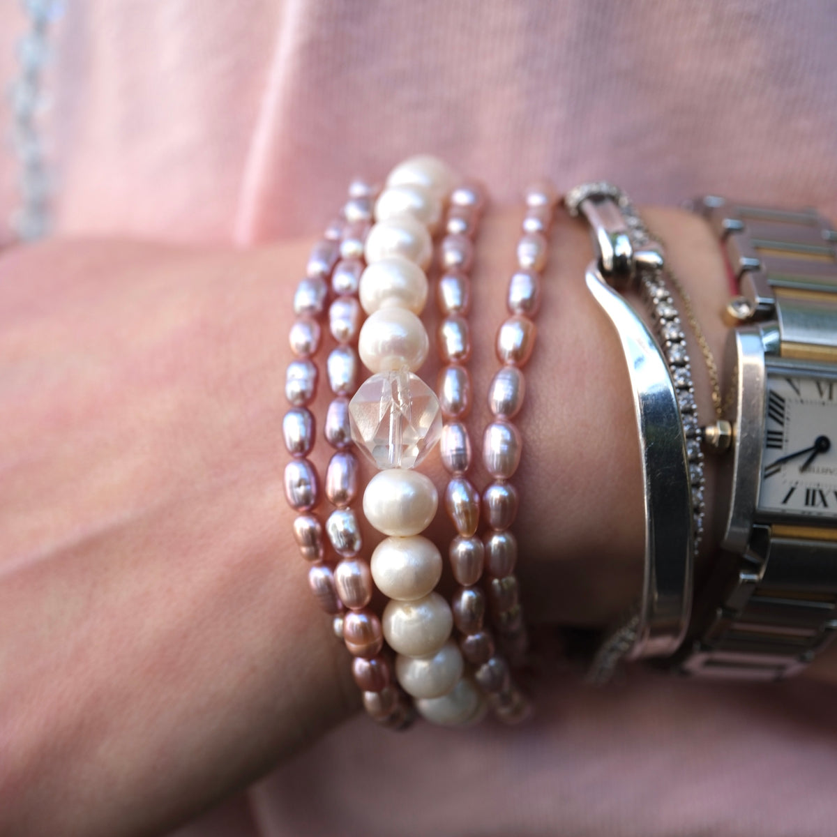 Grace of the Moon Bracelet | Luminous Akoya Pearl wrap