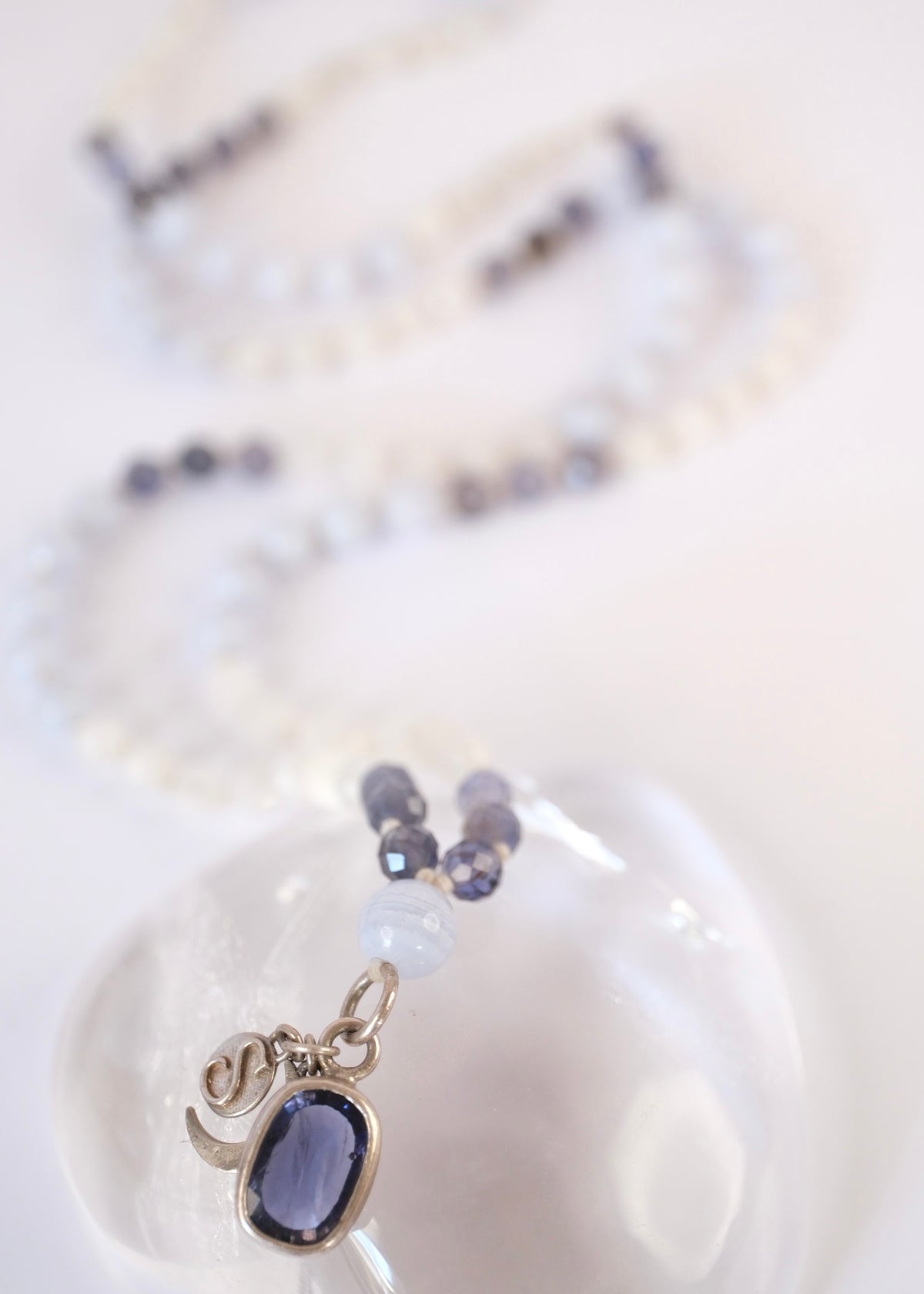 SAMADHI Mala | Iolite Pendant