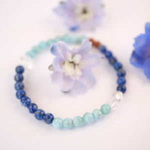 SAMUNDRA Eternal Ocean | Larimar, Lapis, Women's Bracelet