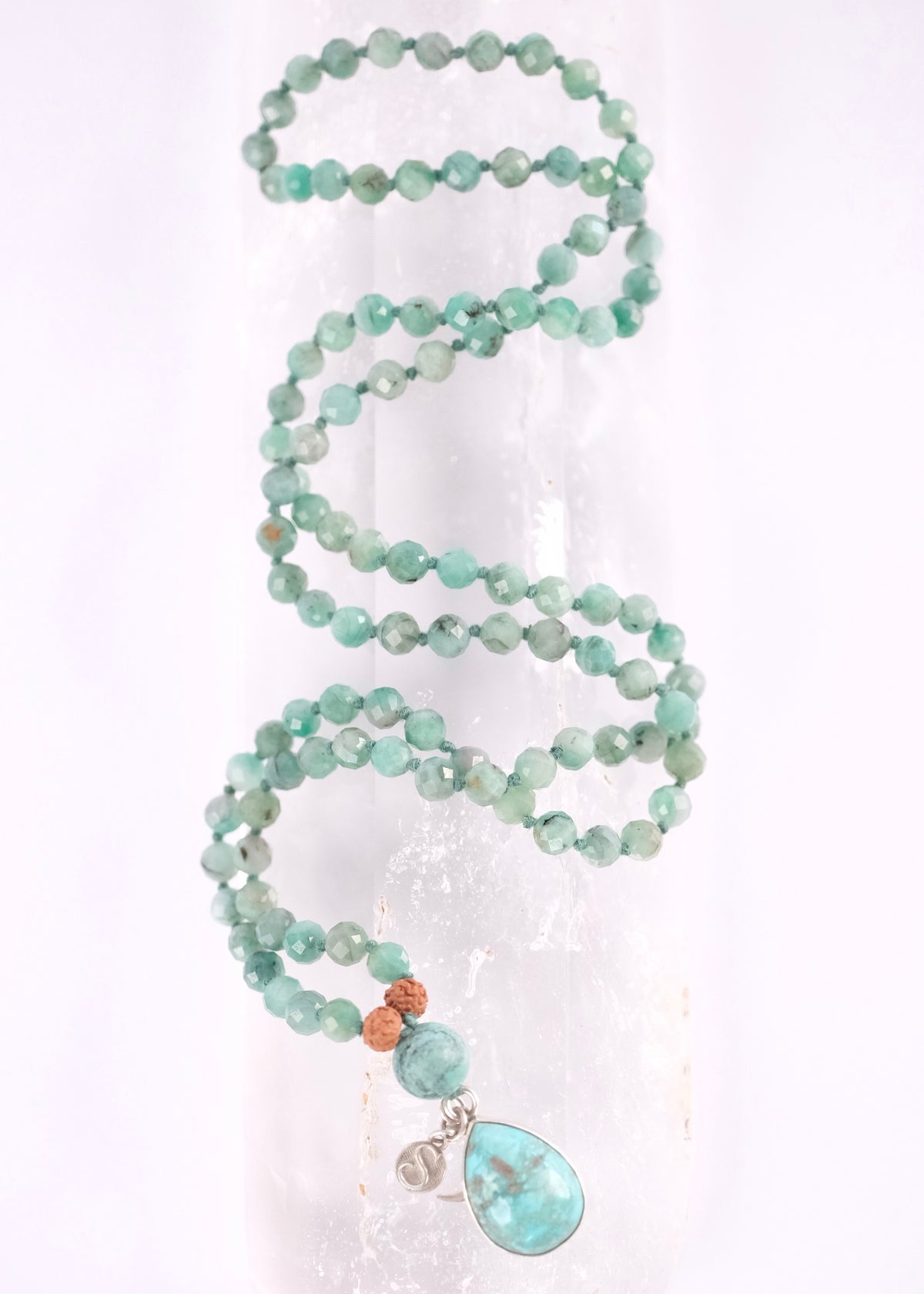 BUDH VIDYA 'The Mala of Mercury's Grace' | Emerald & Turquoise