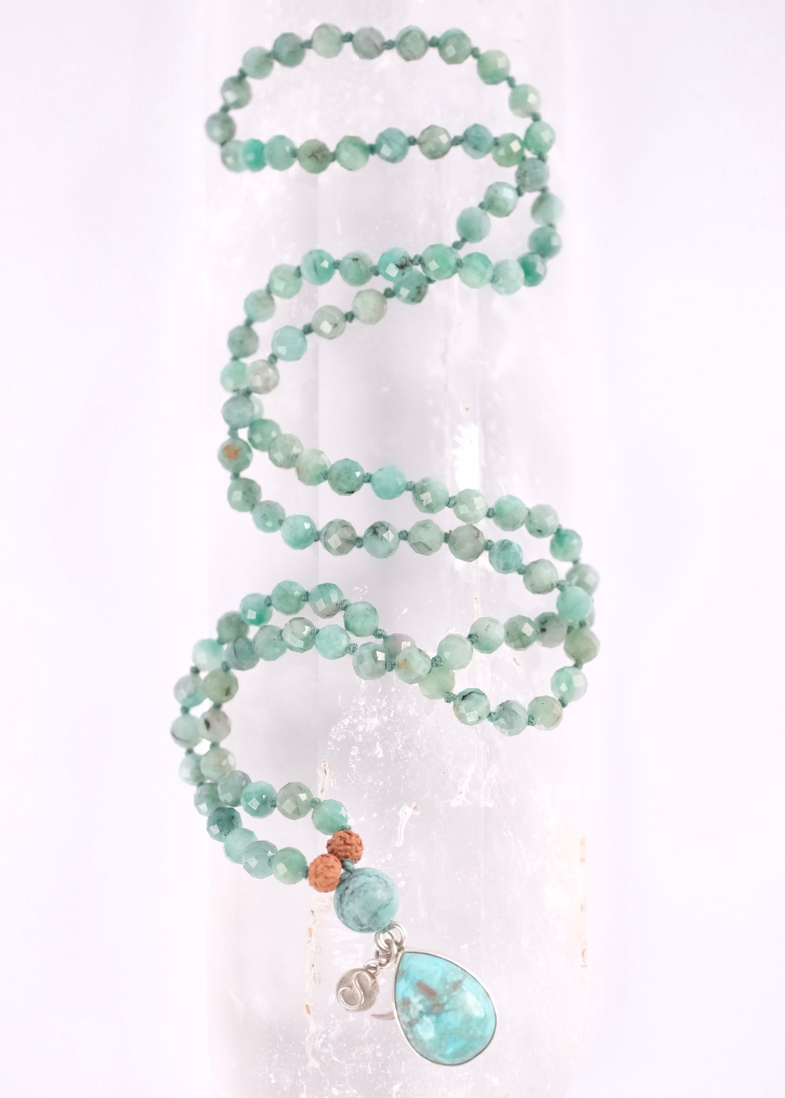 BUDH VIDYA 'The Mala of Mercury's Grace' | Emerald & Turquoise