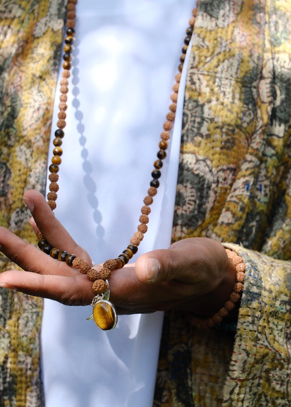 KETU Mala | Tigers Eye & Rudraksha