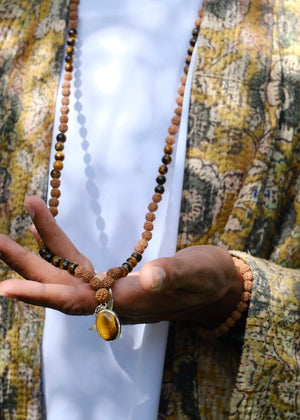 KETU Mala | Tigers Eye & Rudraksha