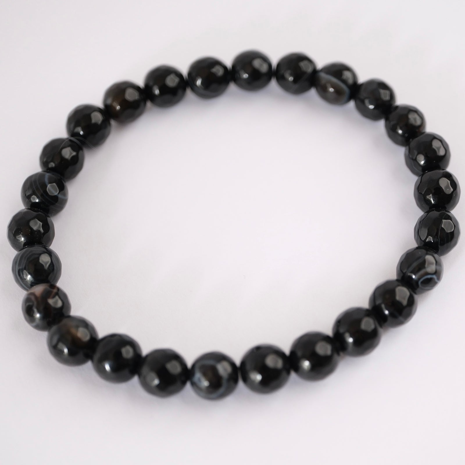 VEDA Men's Bracelet Knowing & Balance | Faceted Onyx
