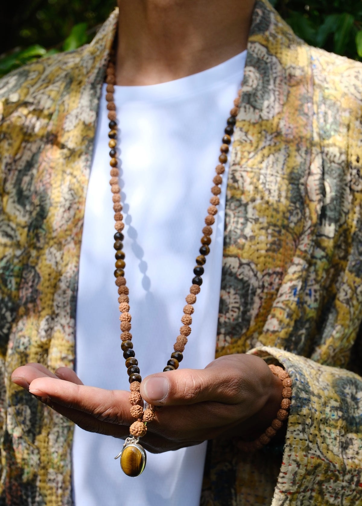 KETU Mala | Tigers Eye & Rudraksha
