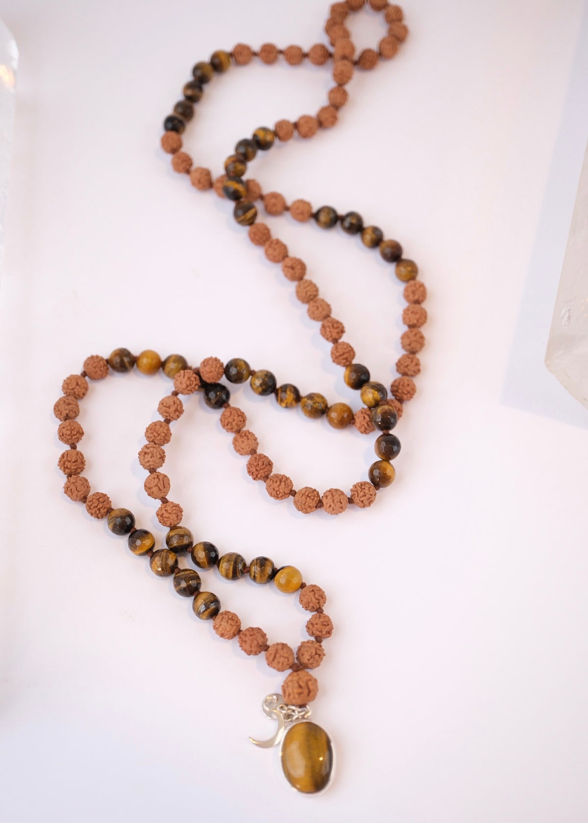 KETU Mala | Tigers Eye & Rudraksha