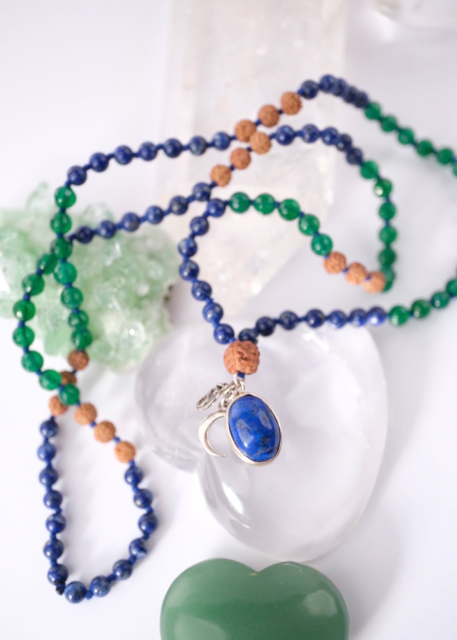 EMPATH the Wise | Lapis Lazuli, Green Onyx, Rudraksha
