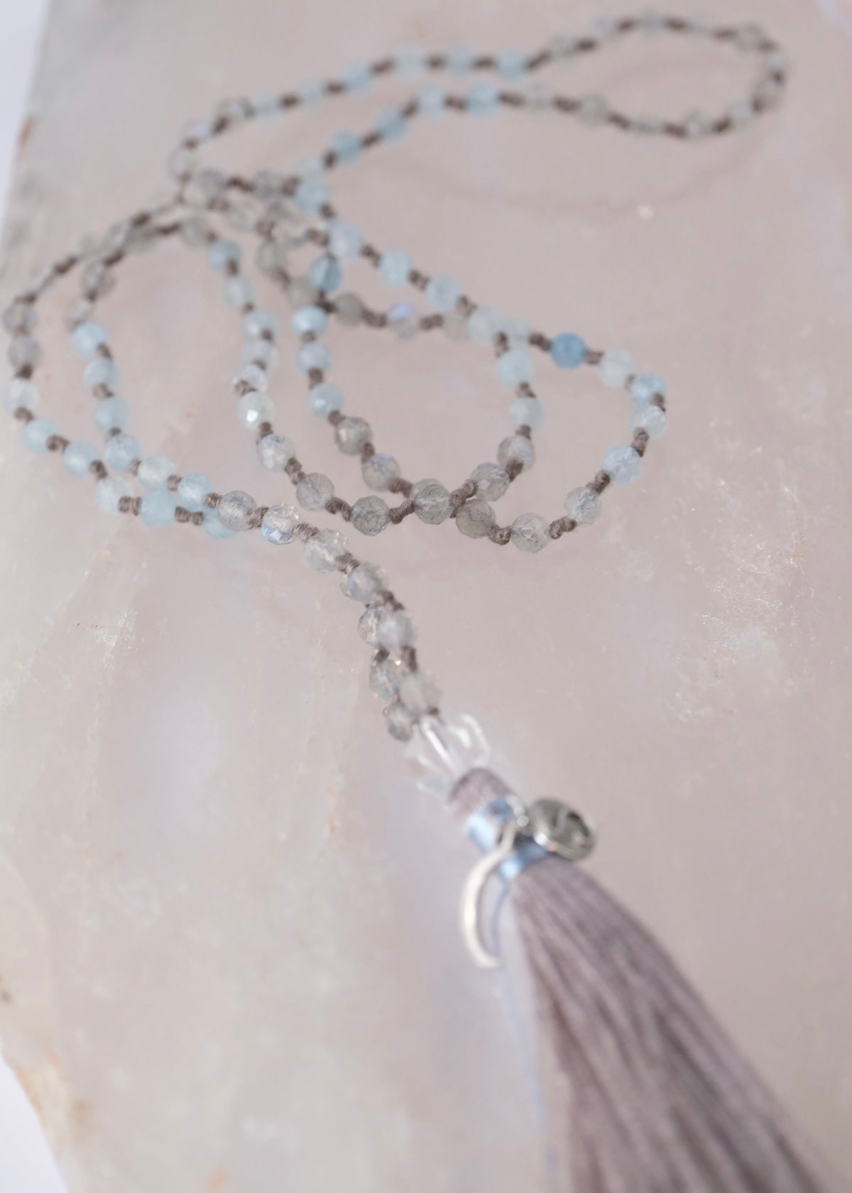 AKASH GANGA The Milky Way &amp; Pleiades path | Labradorite, Aquamarine, Herkimer